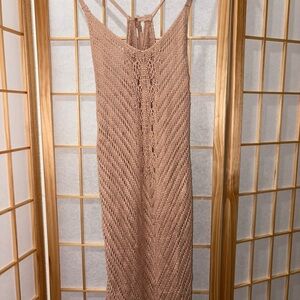 Victoria’s Secret Elegant Tan Knit Dress Cover up